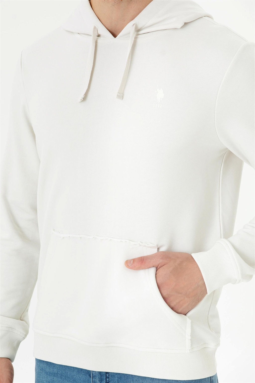 U. S. Polo Assn Мужская толстовка с капюшоном и камнем - U.s. polo assn фото 6