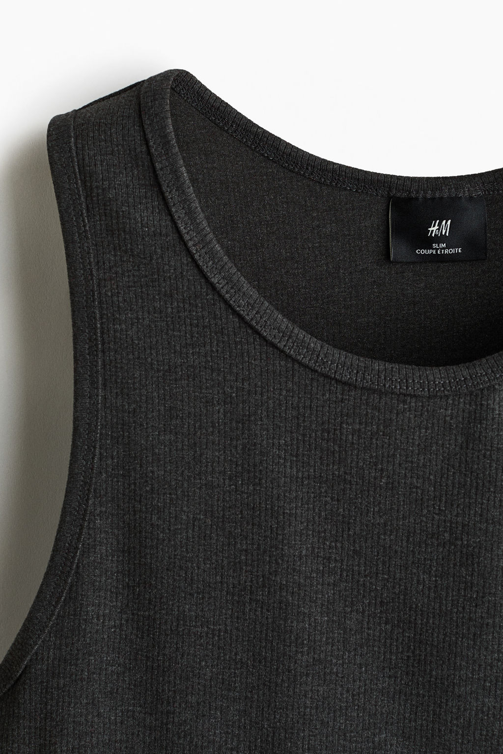 Camiseta sin mangas en canal? Slim Fit - H&m фото 5