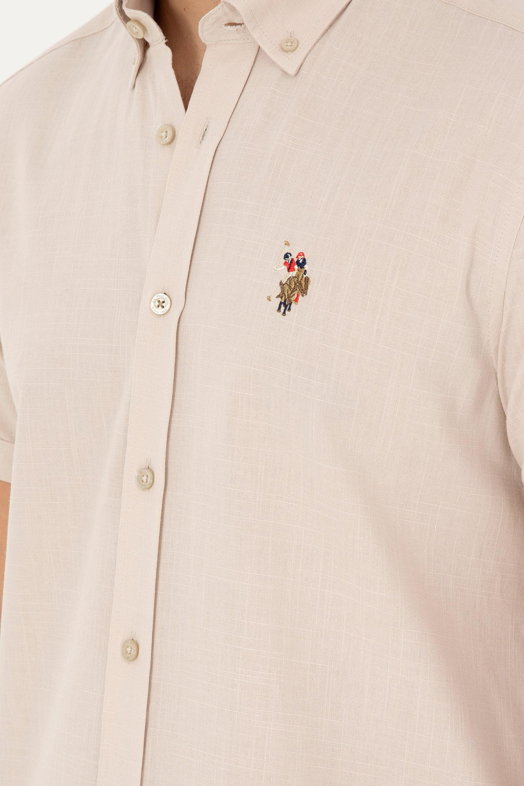 Мужская каменная рубашка с короткими рубашкой скидка в корзине - U.s. polo assn фото 7