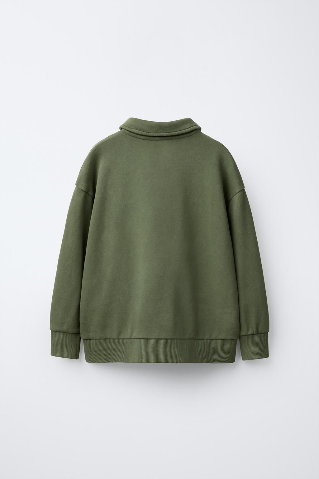 POLO SWEATSHIRT WITH LABEL - Zara фото 3