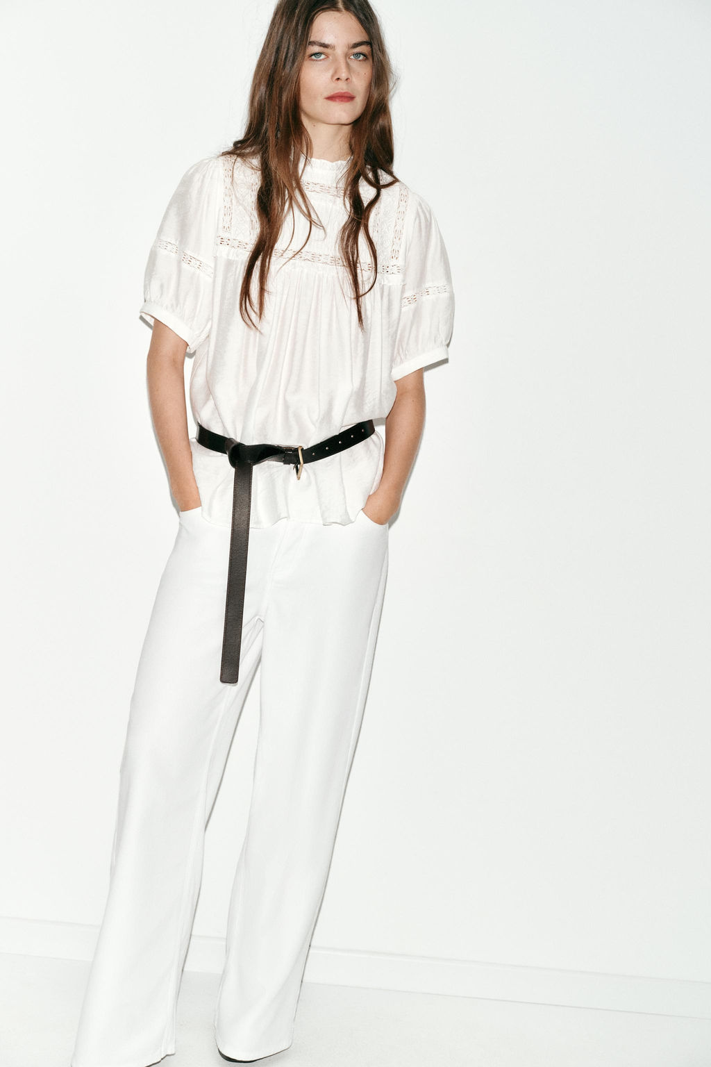 ROMANTIC BALLOON SLEEVE BLOUSE - Zara фото 13