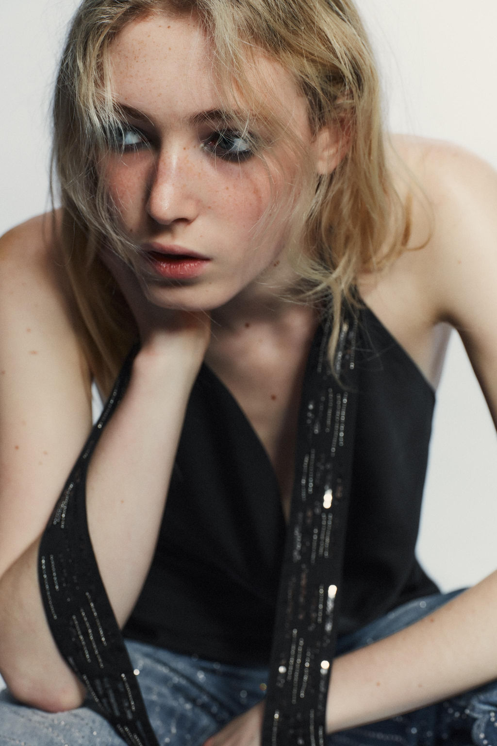 SATIN FOULARD BEAD TOP - Zara фото 8