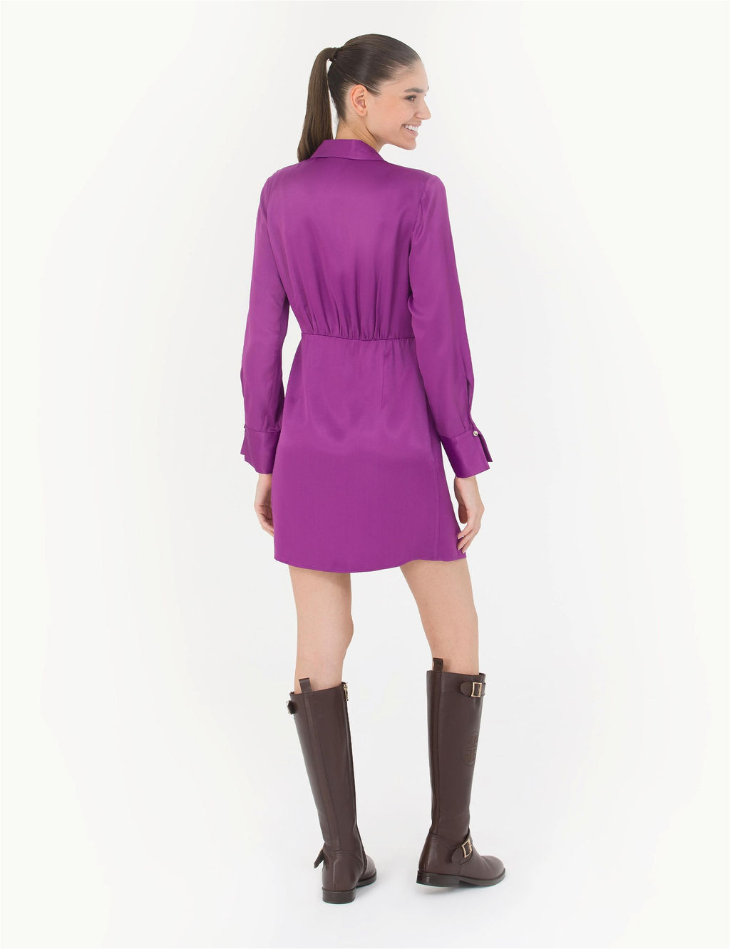 Menek_e Saten Elbise - Pierre cardin фото 5