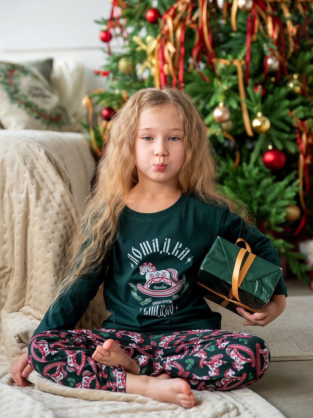 Пижама 100% хлопок женская Лошадка - Оптима фото 14