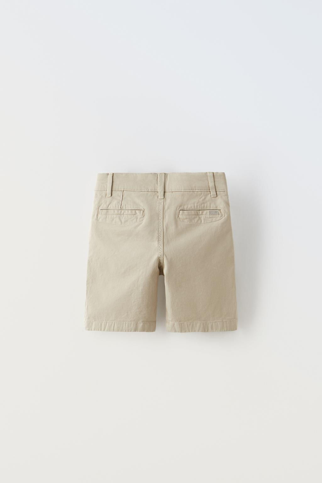 DUZ RENKLI CHINO BERMUDA - Zara фото 3
