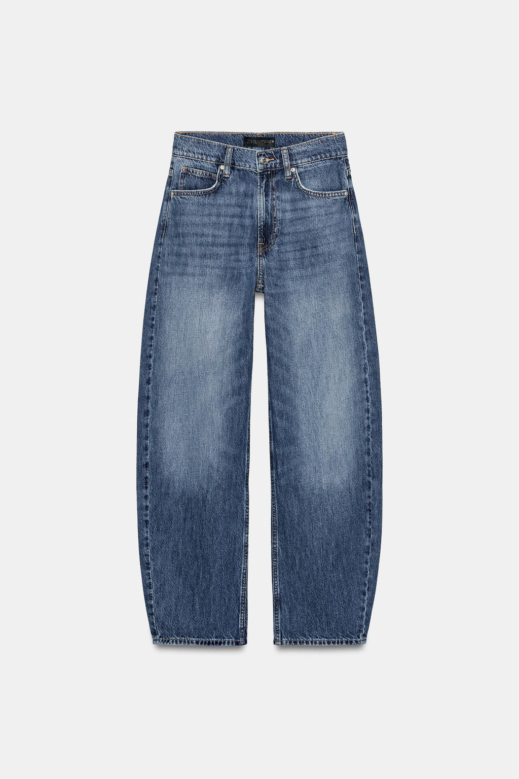 JEANS Z1975 BARREL HIGH-WAIST - Zara фото 8