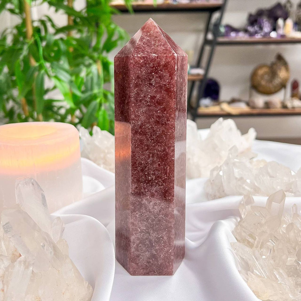 Кристалл-Генератор из Клубничного кварца