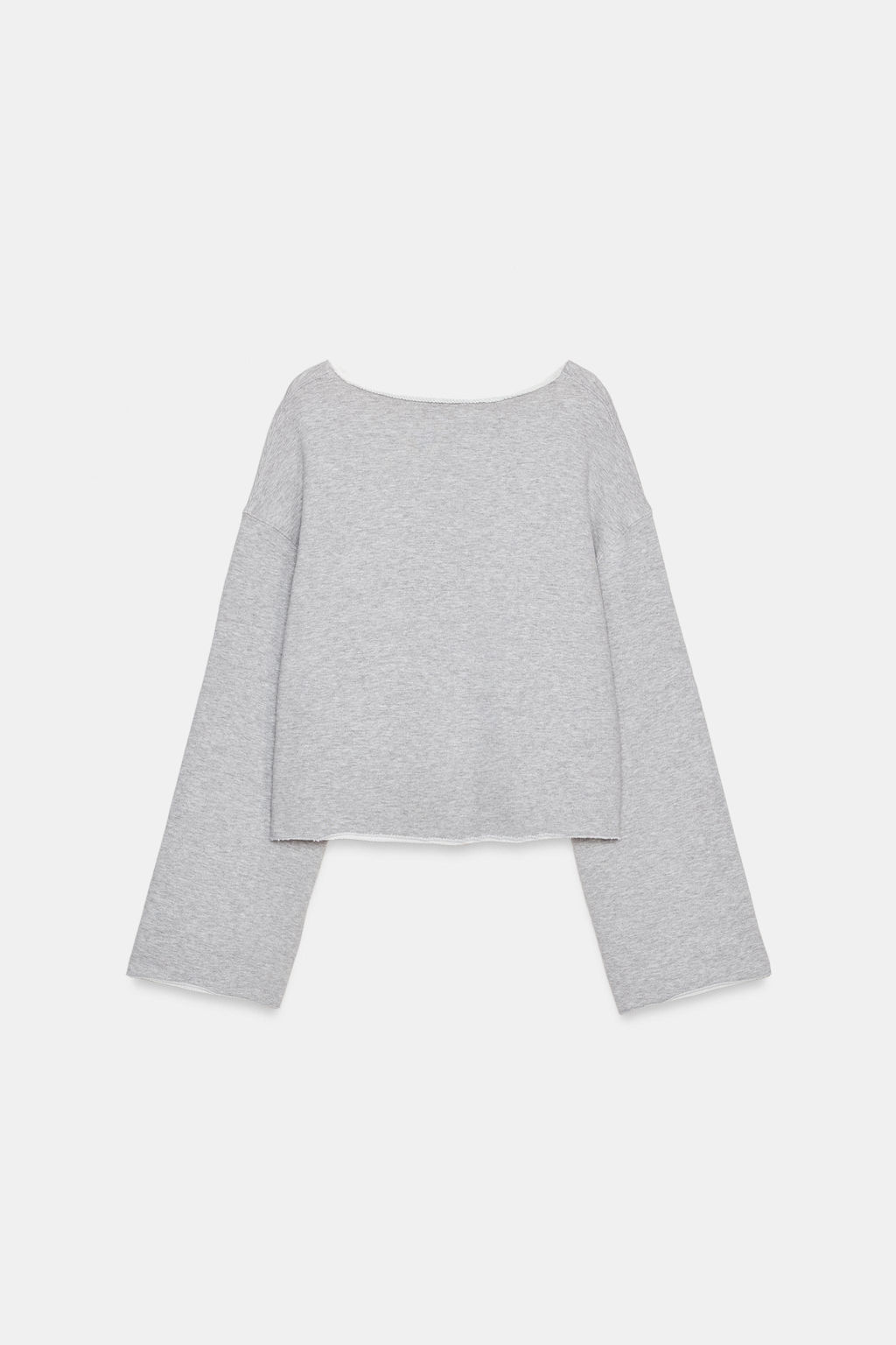SUDADERA CUELLO BARCO / Gris vigor? - Zara фото 5