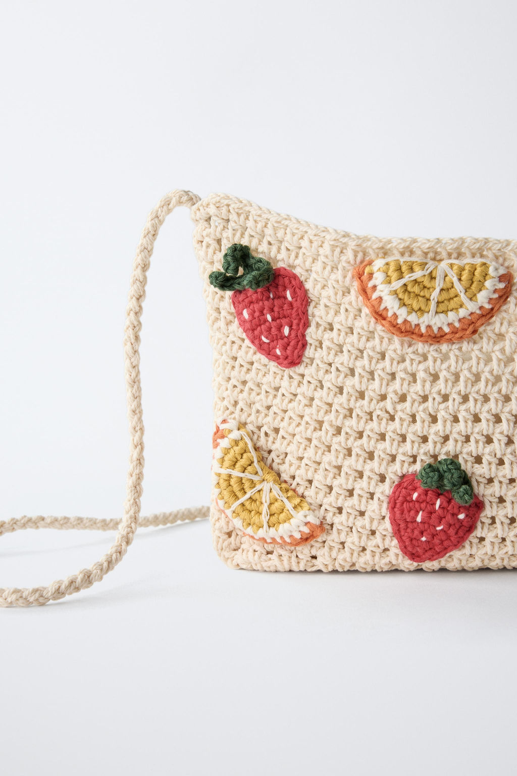 FRUIT CROCHET CROSSBODY BAG - Zara фото 3