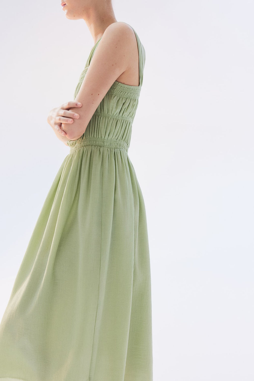Vestido con cuerpo nido de abeja - H&m фото 4