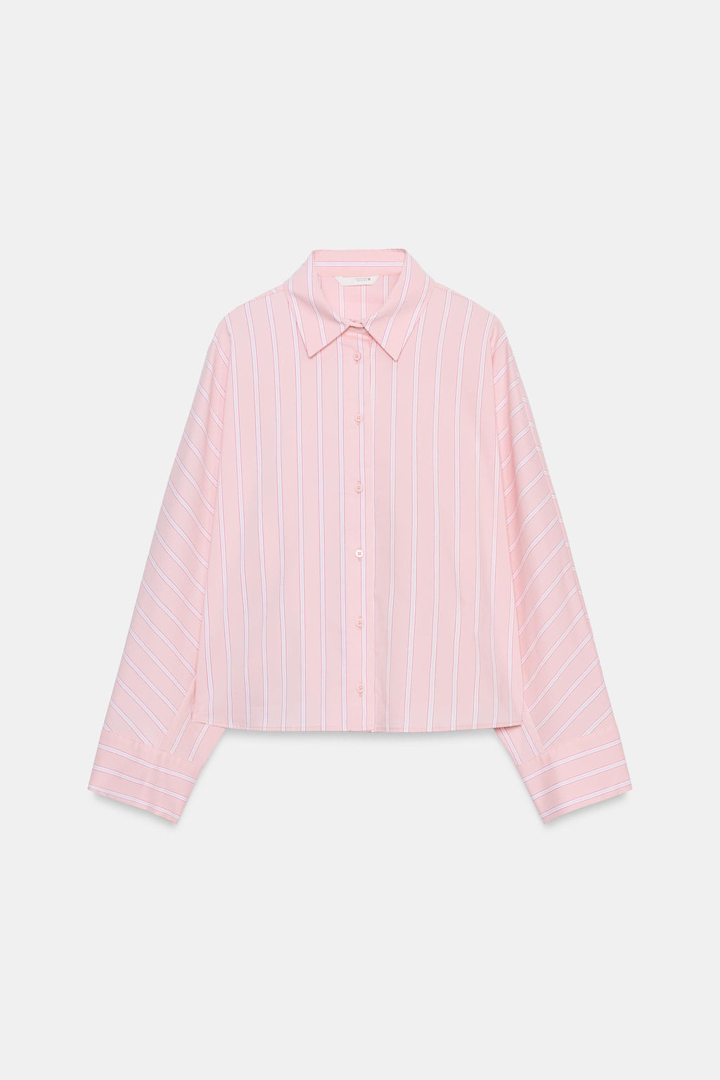 CAMISA RAYAS SISA ANCHA / Rosa / Blanco