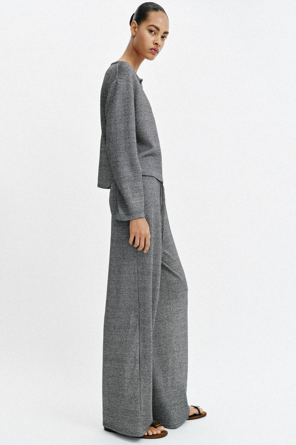CAMISETA R?STICA CUELLO PANAERO / Gris vigor?