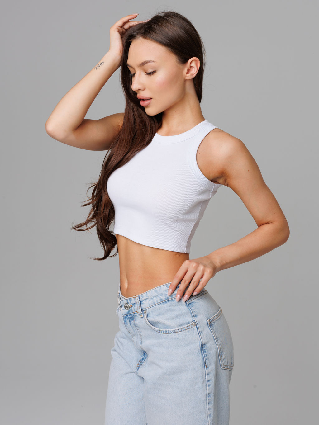 Майка женская кашкорсе белая 2049 (9) - Lingeamo фото 4