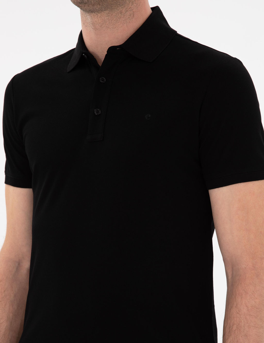 Black Slim Fit Basic T -For - Cacharel фото 7