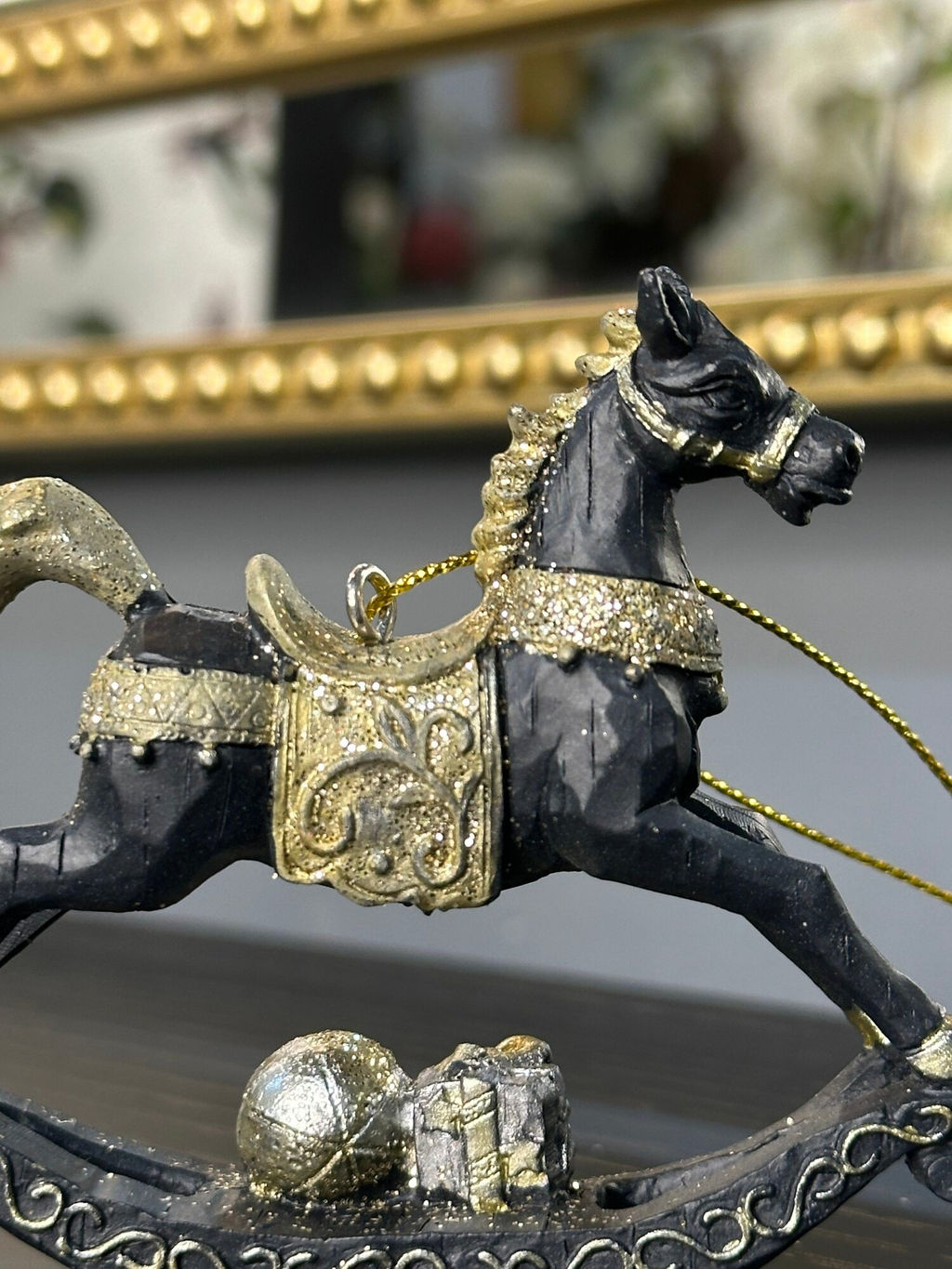 Украшение новогоднее Лошадка-качалка, L8,5 W2 H7 см, 2в. - Remecoclub фото 5