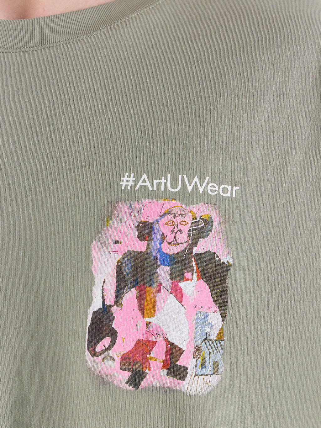 Футболка мужская серая с принтом из коллекции "#artuwear"