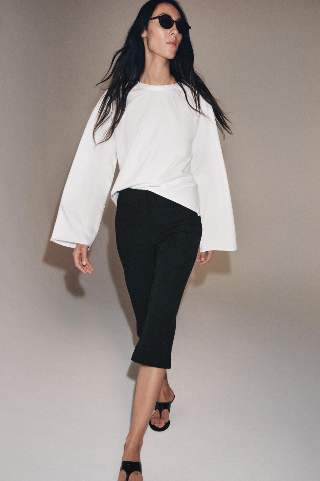 CAMISETA MANGA LARGA RANGL?N / Blanco