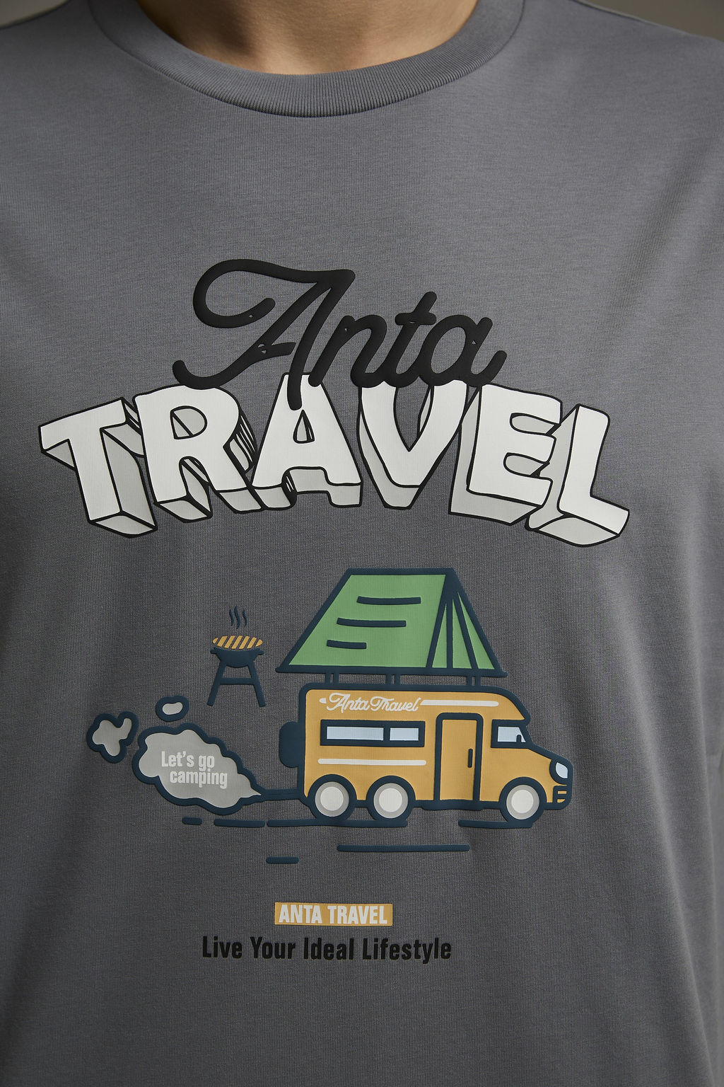 Футболка Серый - Anta фото 3