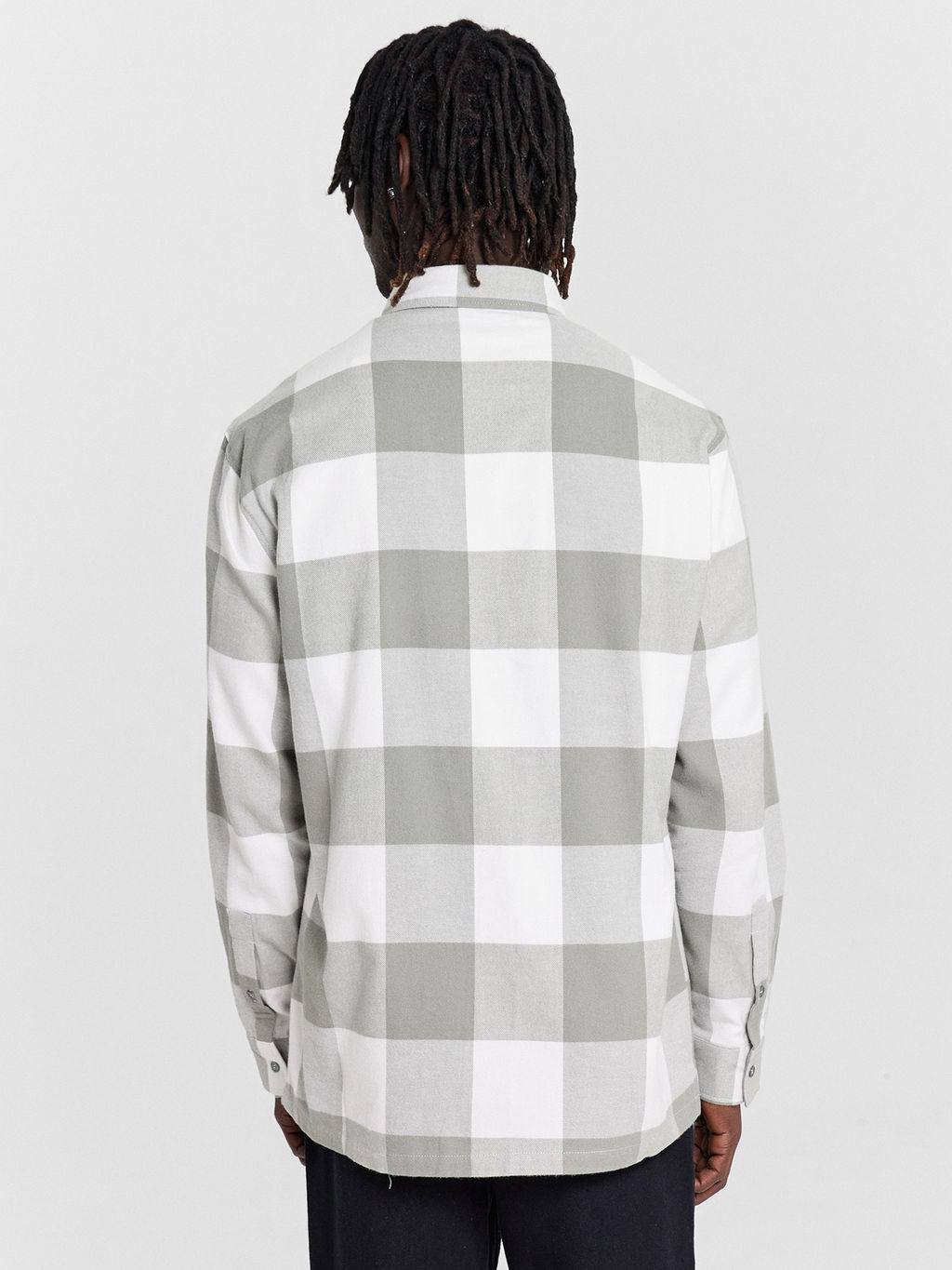 Рубашка мужская серая в клетку - Mark formelle фото 2