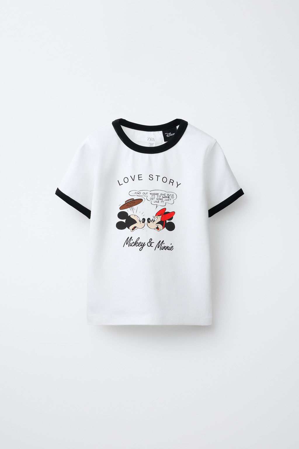 MICKEY AND MINNIE MOUSE DISNEY CONTRAST T-SHIRT - Zara фото 10