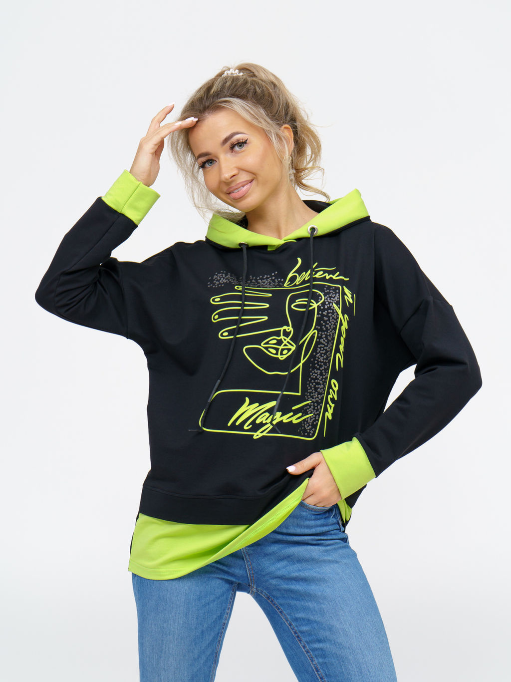 845 Туника "салатовый"