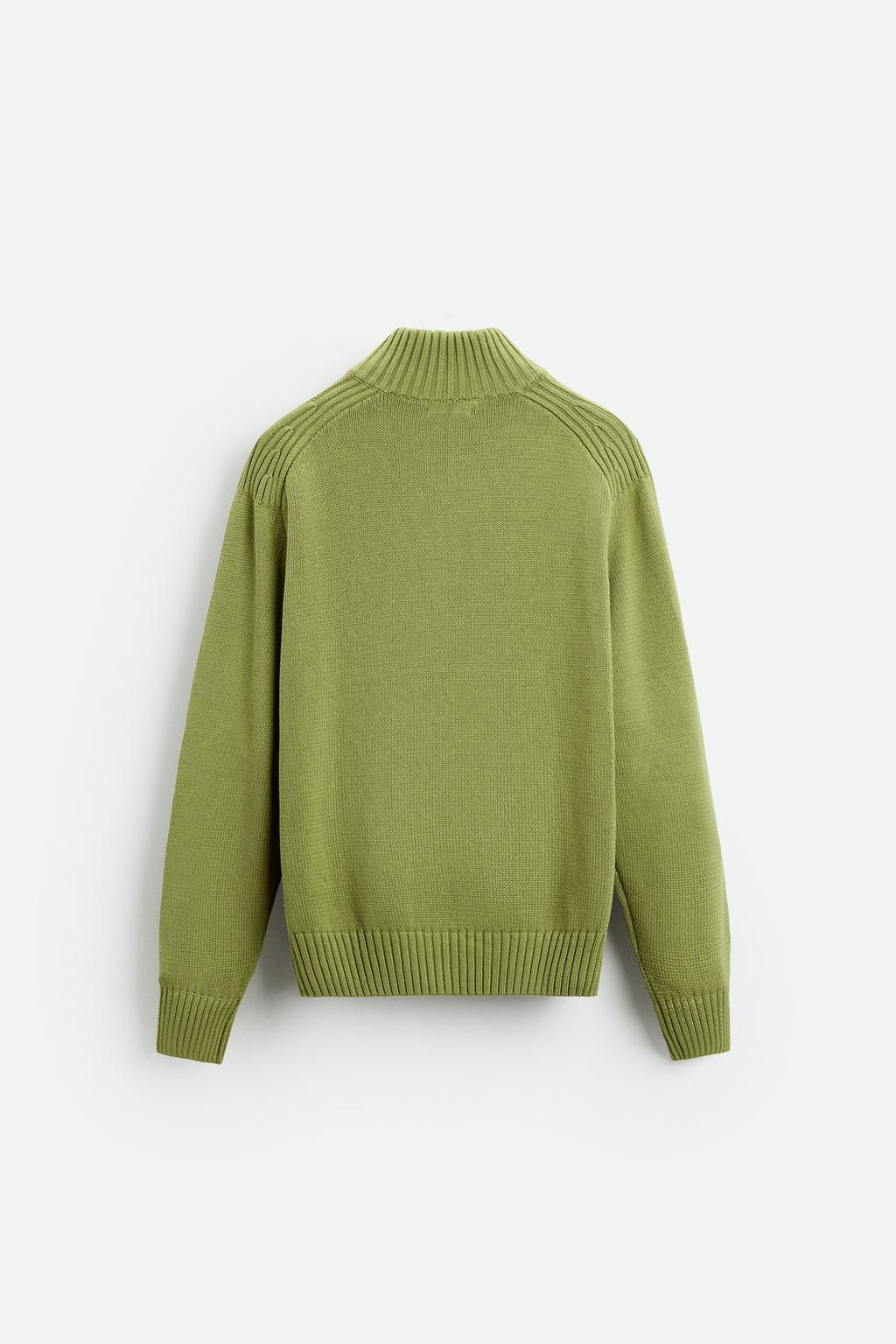 HIGH NECK QUARTER-ZIP SWEATER - Zara фото 16