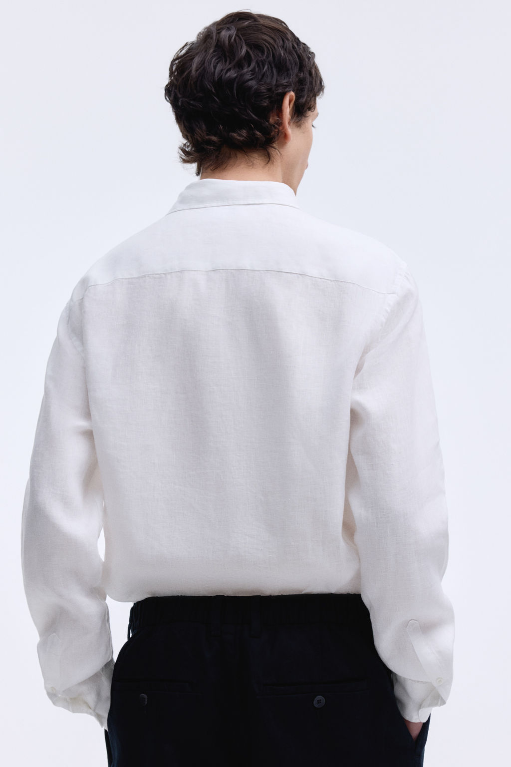 Camisa de lino Slim Fit - H&m фото 7