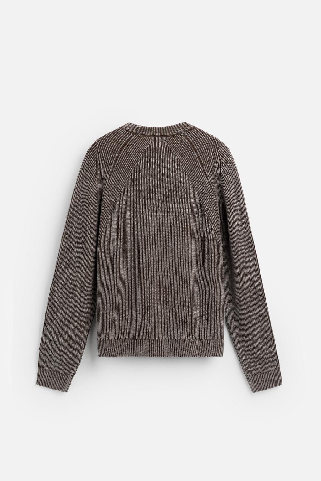 FADED TEXTURED SWEATER - Zara фото 16