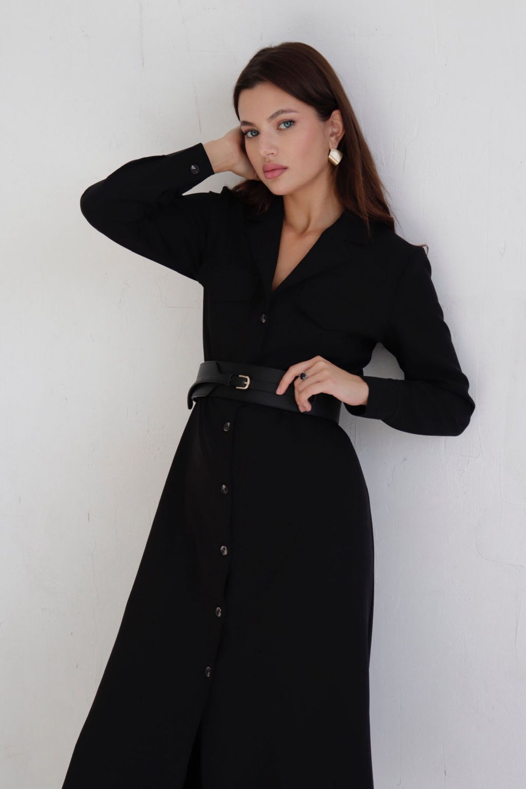 Платье-рубашка с английским воротником - Martichelli фото 168