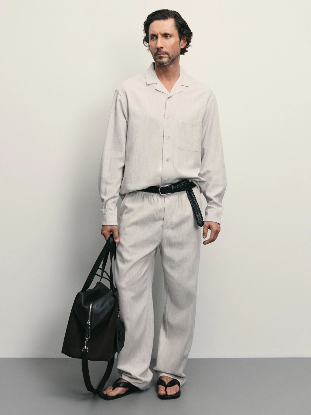 Рубашка relax fit со льном / Zarina  фото 2