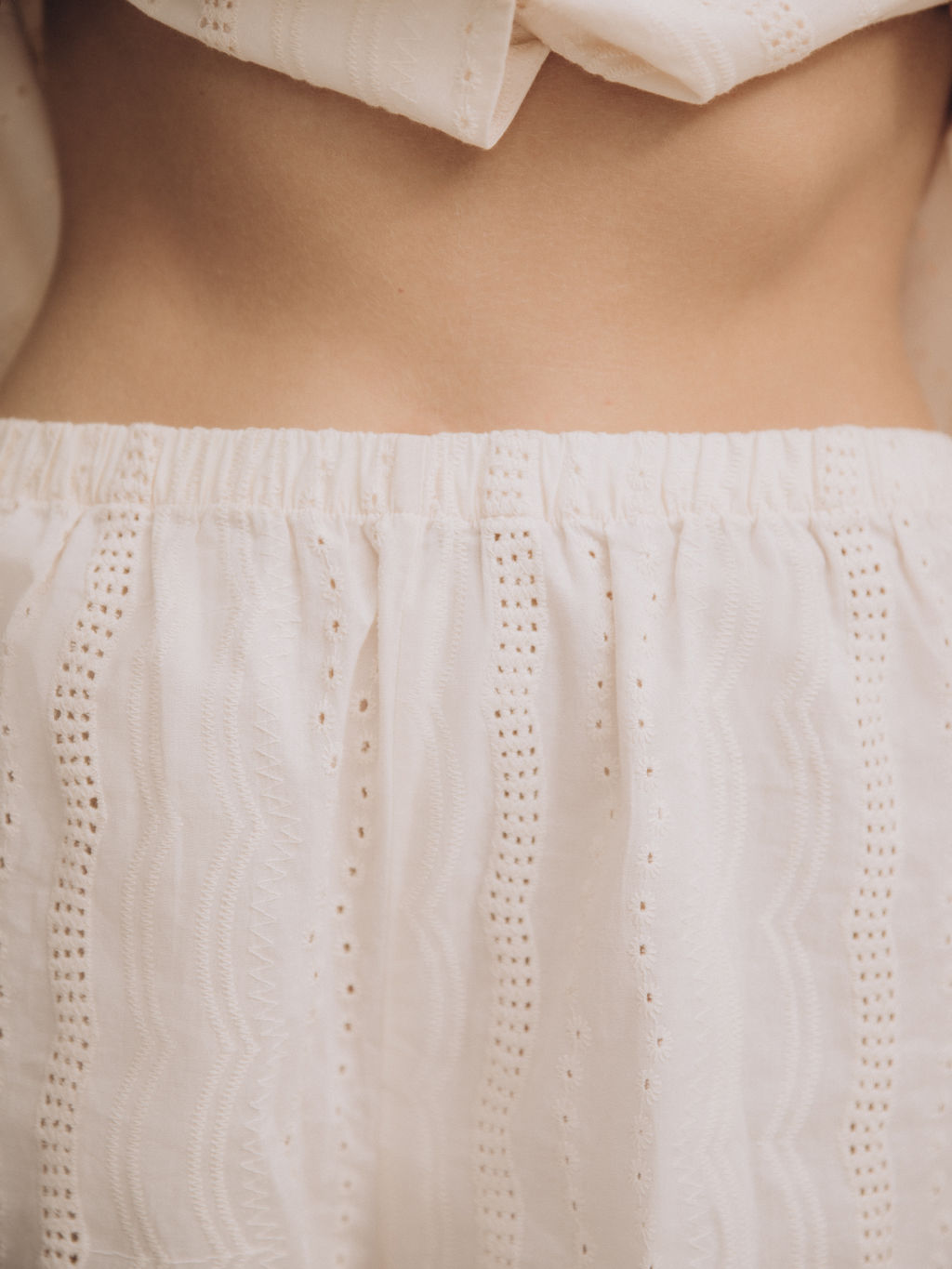 Пижама домашняя женская Indefini 5044TBD молочный хлопок  фото 20