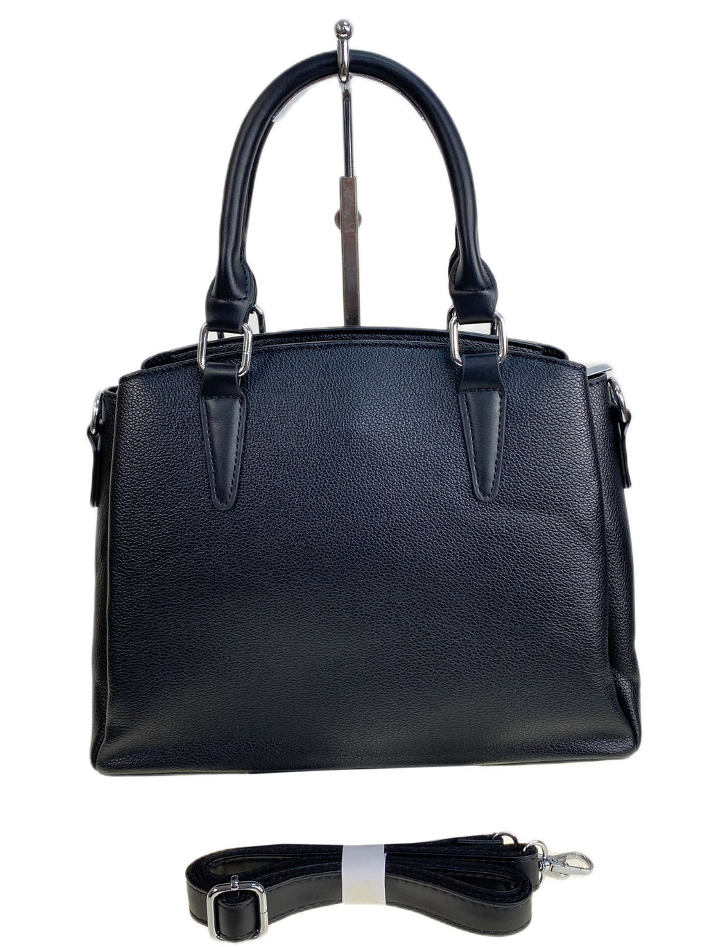 Женская сумка из искусственной кожи, цвет черный - Greta фото 2