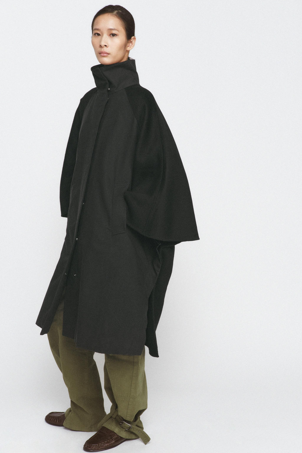 ZW COLLECTION LIMITED EDITION WOOL BLEND CAPE - Zara фото 4