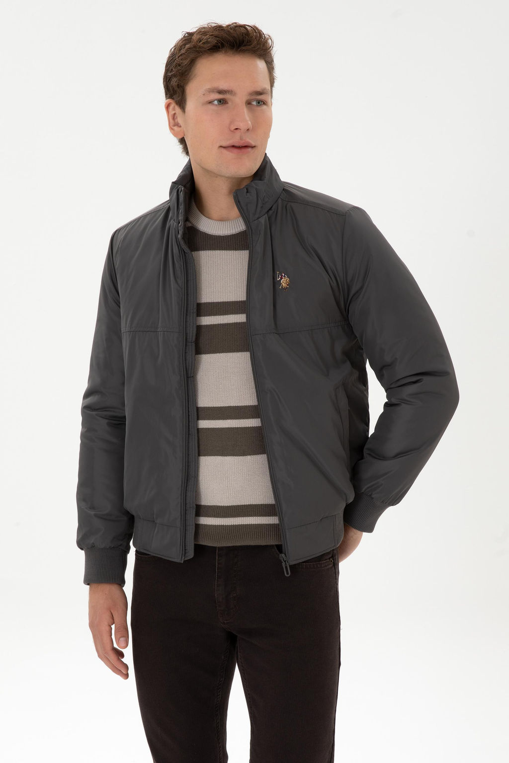 Erkek Gri Mont - U.s. polo assn фото 3