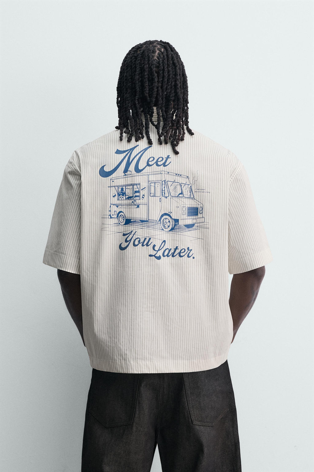 CAMISA RAYAS ESTAMPADO COMBINADO / Blanco - Zara фото 3