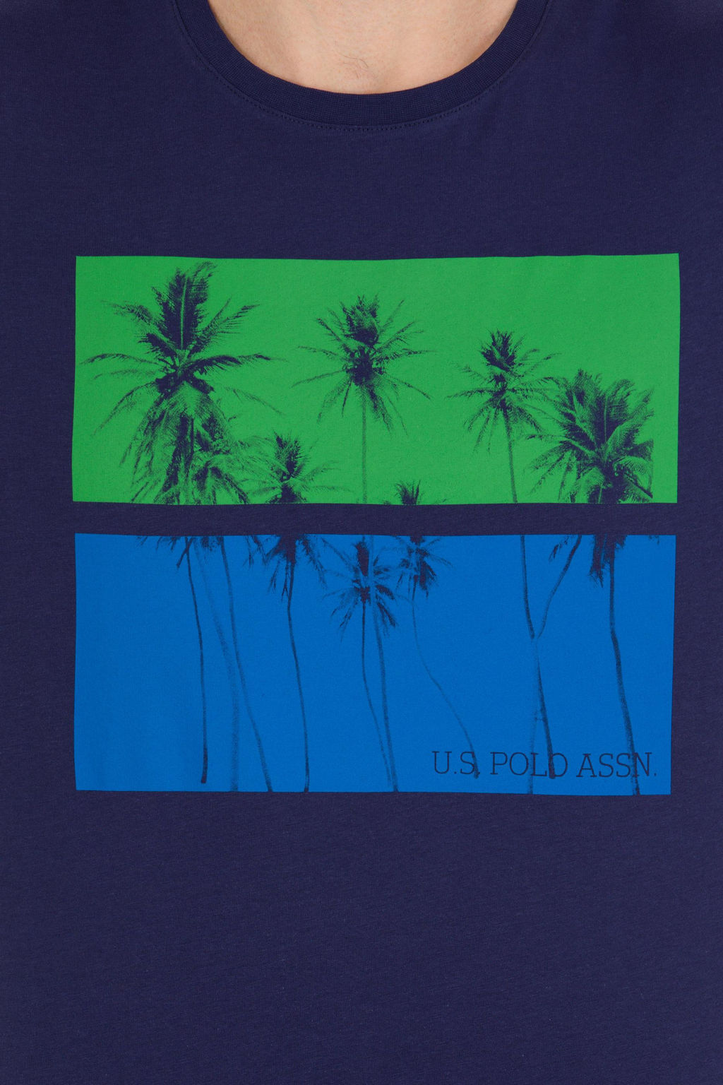 Erkek Lacivert Bisiklet Yaka Ti__rt