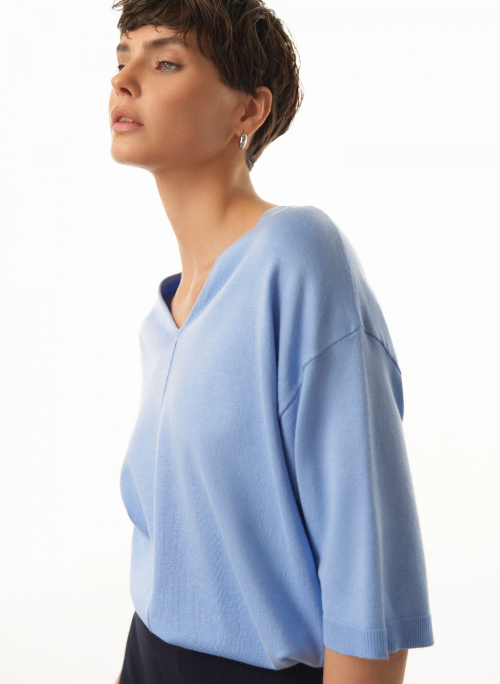 Conso/KJS 230717 - blue Джемпер женский