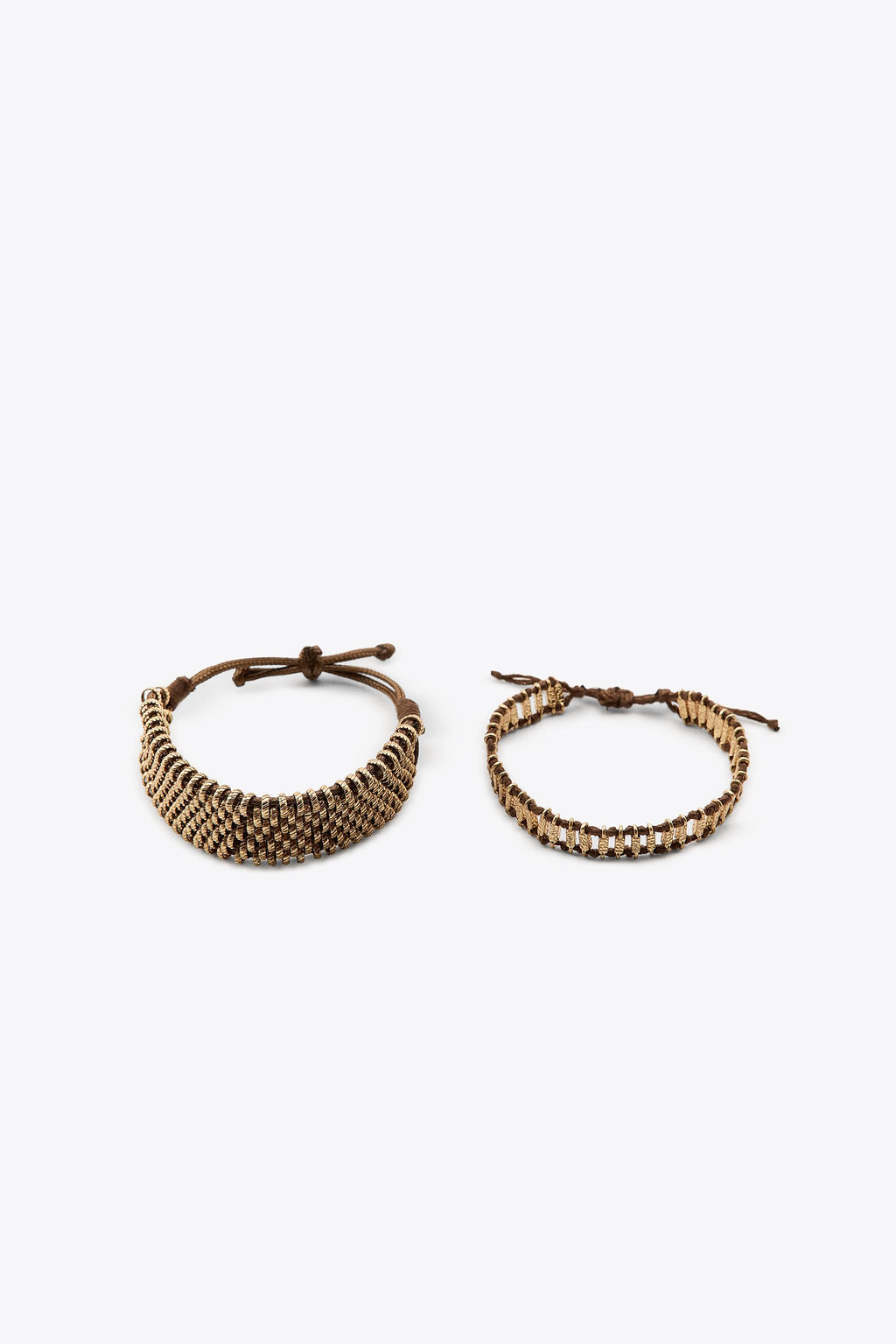 PACK OF METAL KNIT BRACELETS - Zara фото 2