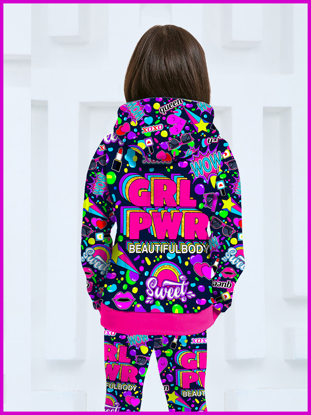 Толстовка "Soft Girl",лилово-синий