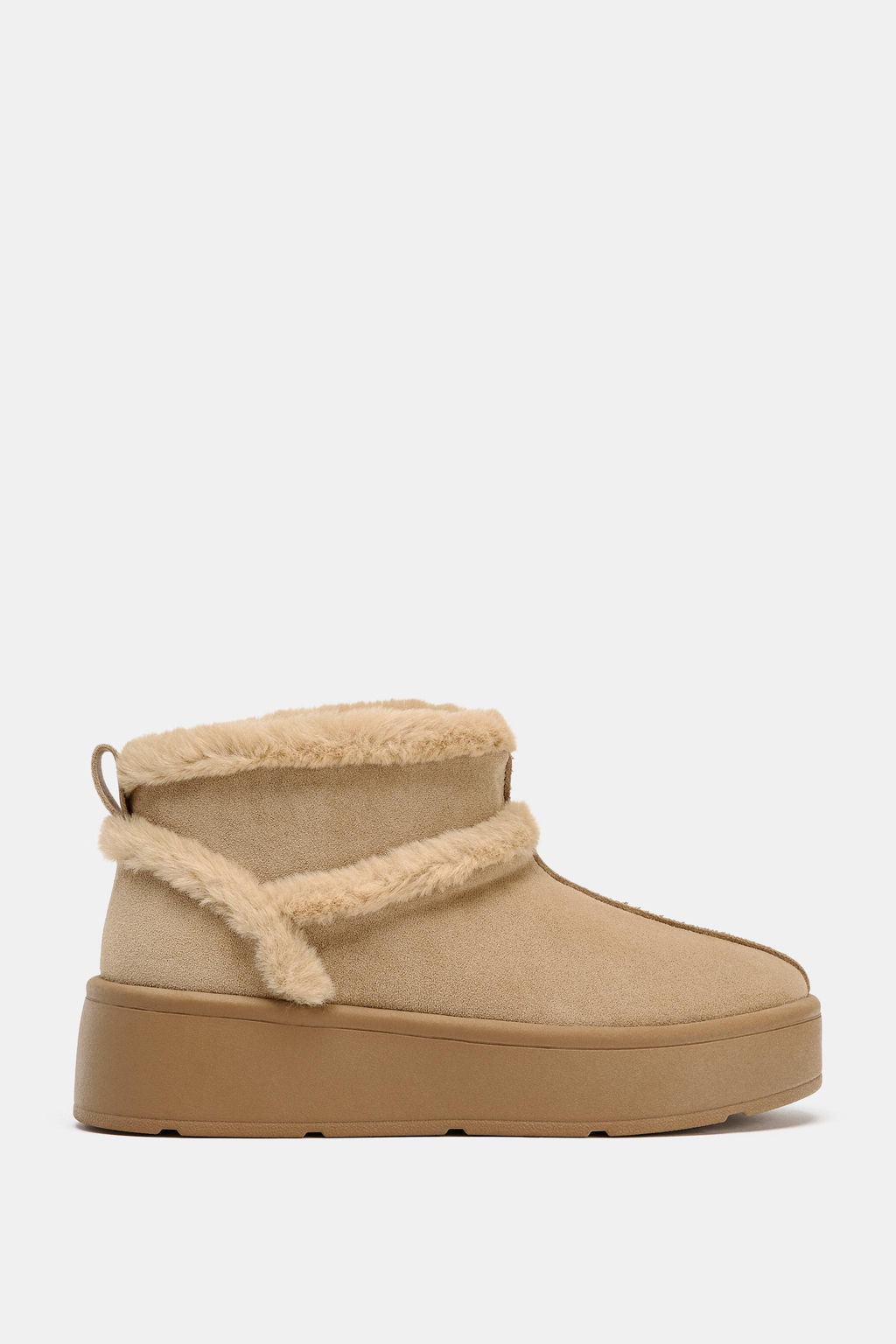 SOFT FAUX FUR ANKLE BOOTS - Zara фото 3