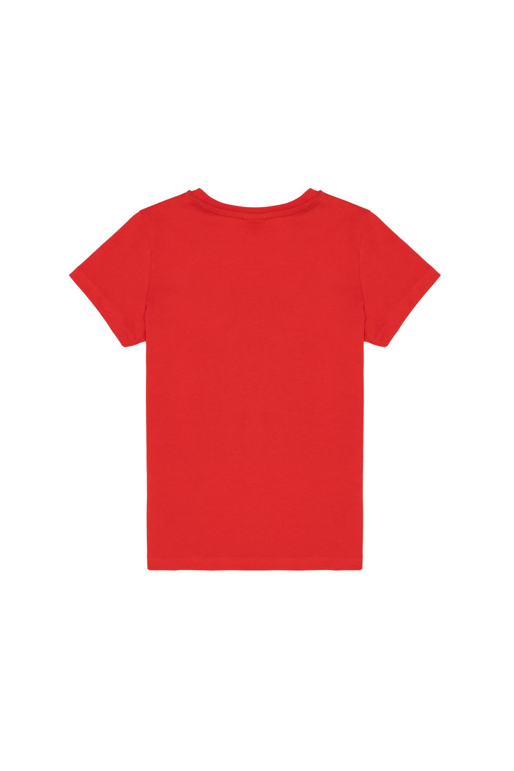 Детская красная футболка с круглым вырезом Неожиданная скидка в корзине