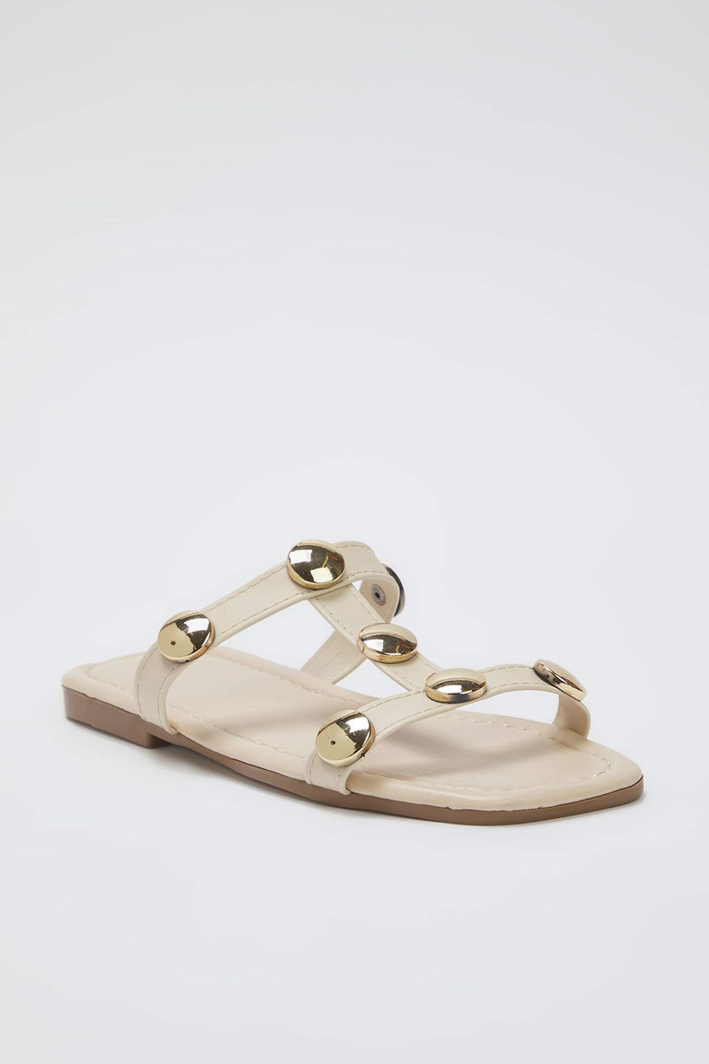 Trendyolmilla Shoes Siyah Gold Aksesuar Detayl? Kare Burun S?k Kad?n Terlik TAKSS25TE00012  фото 3