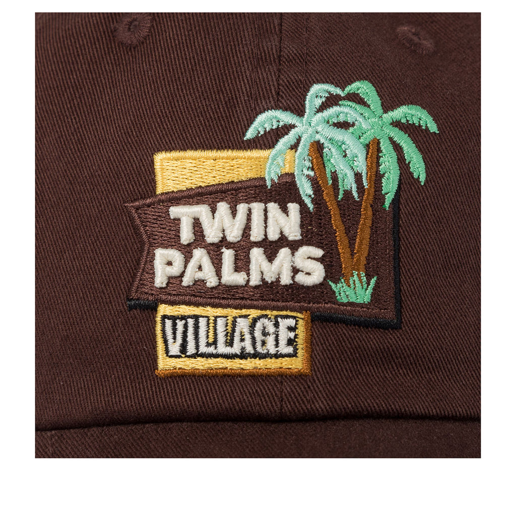Бейсболка AMERICAN NEEDLE арт. SMU674A-TWINP Twin Palms Village (темно-коричневый)  фото 3