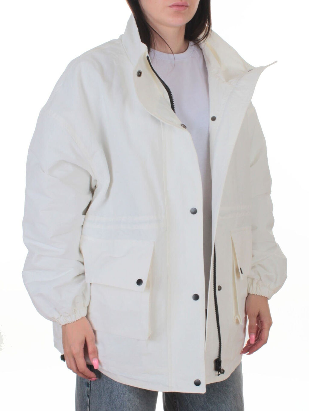 3089 WHITE Куртка демисезонная женская (100 гр. холлофайбер) - Fashion фото 8