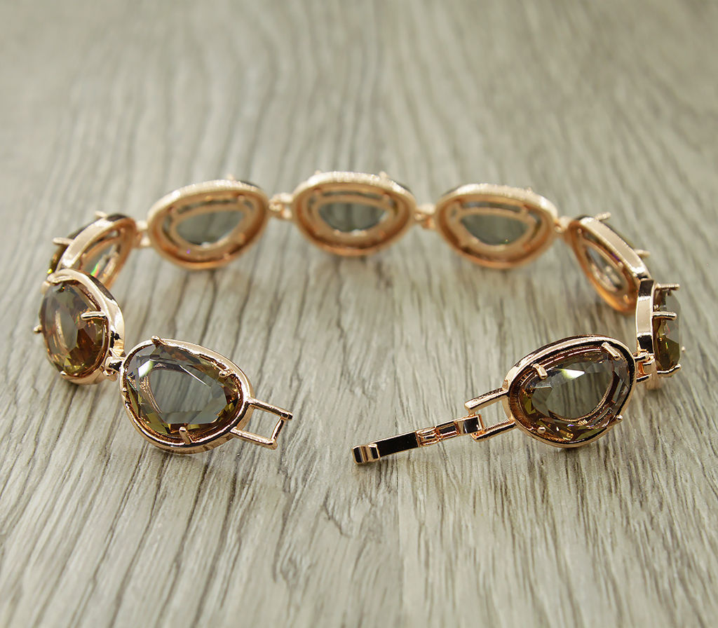 Султанит, браслет Лаура покрытие под золото, 18,5см - Agat77 фото 2