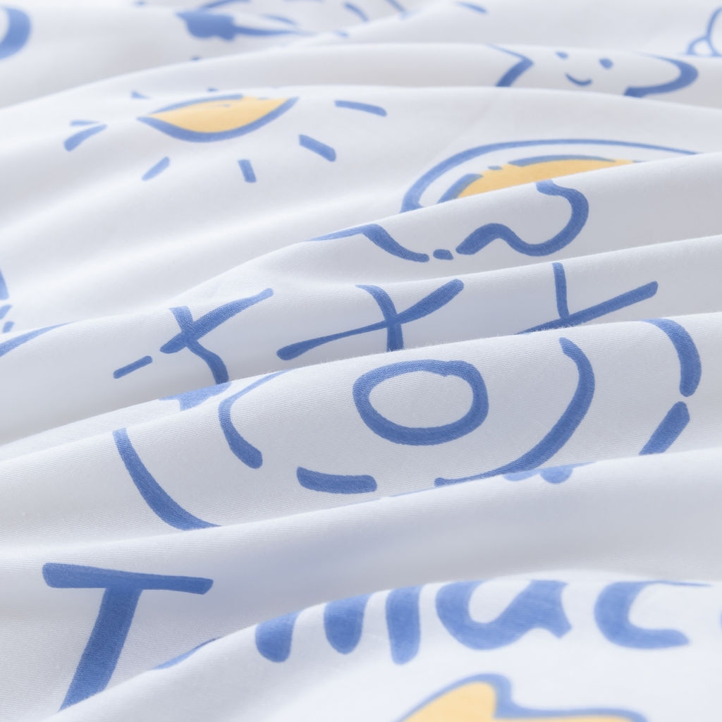 Комплект постельного белья на резинке Сатин Люкс KIDS 100% хлопок CDKR057 140*200*25/1.5 спальный/50-70 1 шт - Ситрейд фото 6