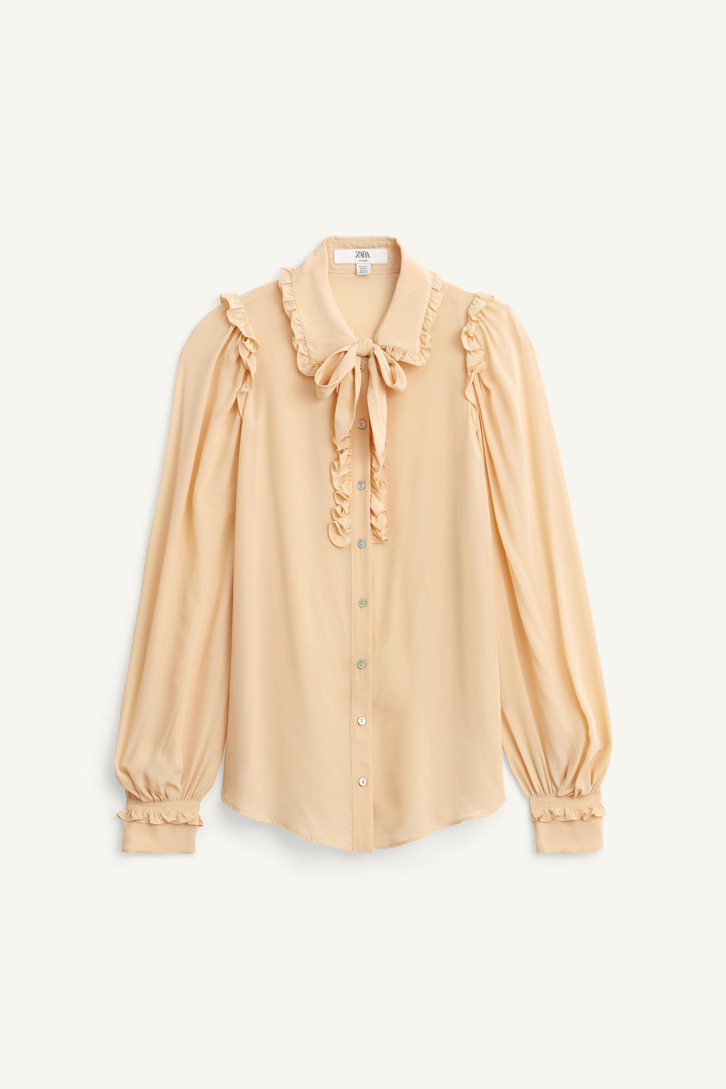 ROMANTIC SHIRT WITH BOW LIMITED EDITION - Zara фото 6