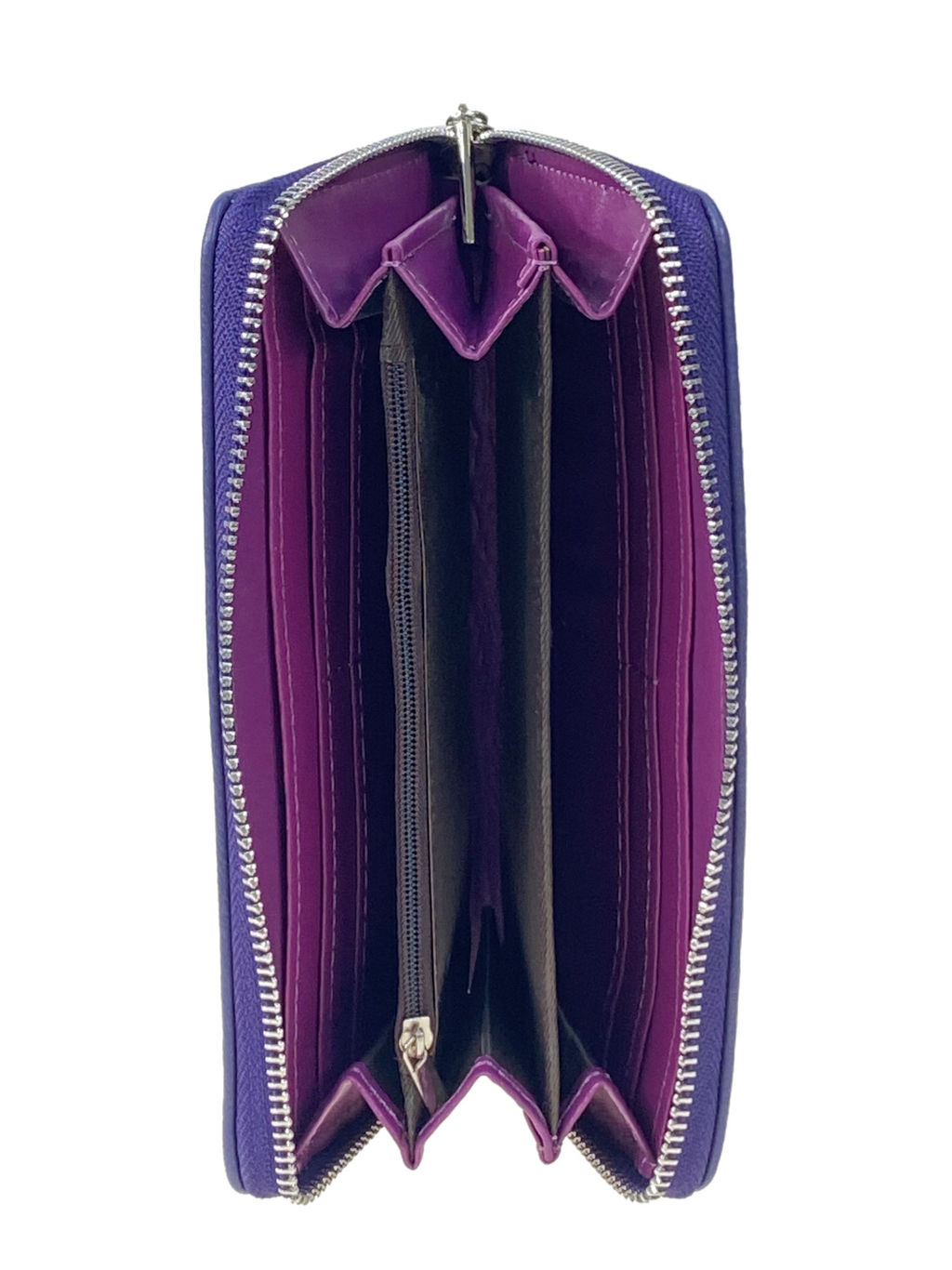 Женский кошелек с фермуаром из натуральной кожи, мультицвет - Greta фото 52