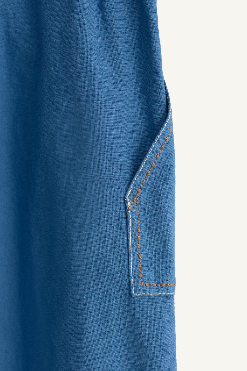 PANTAL?N BOLSILLOS PESPUNTES CONTRASTE LIMITED EDITION / Azul / ?ndigo - Zara фото 9