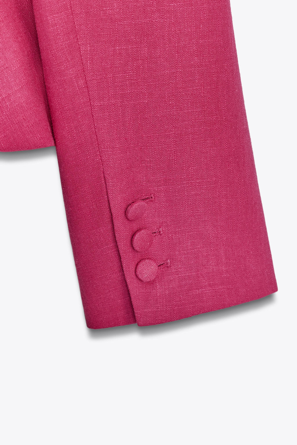 LINEN BLEND PEPLUM BLAZER - Zara фото 12